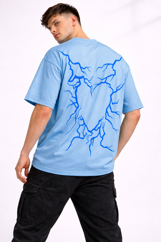 STRYYK Voltage Sky Blue Graphic T-Shirt