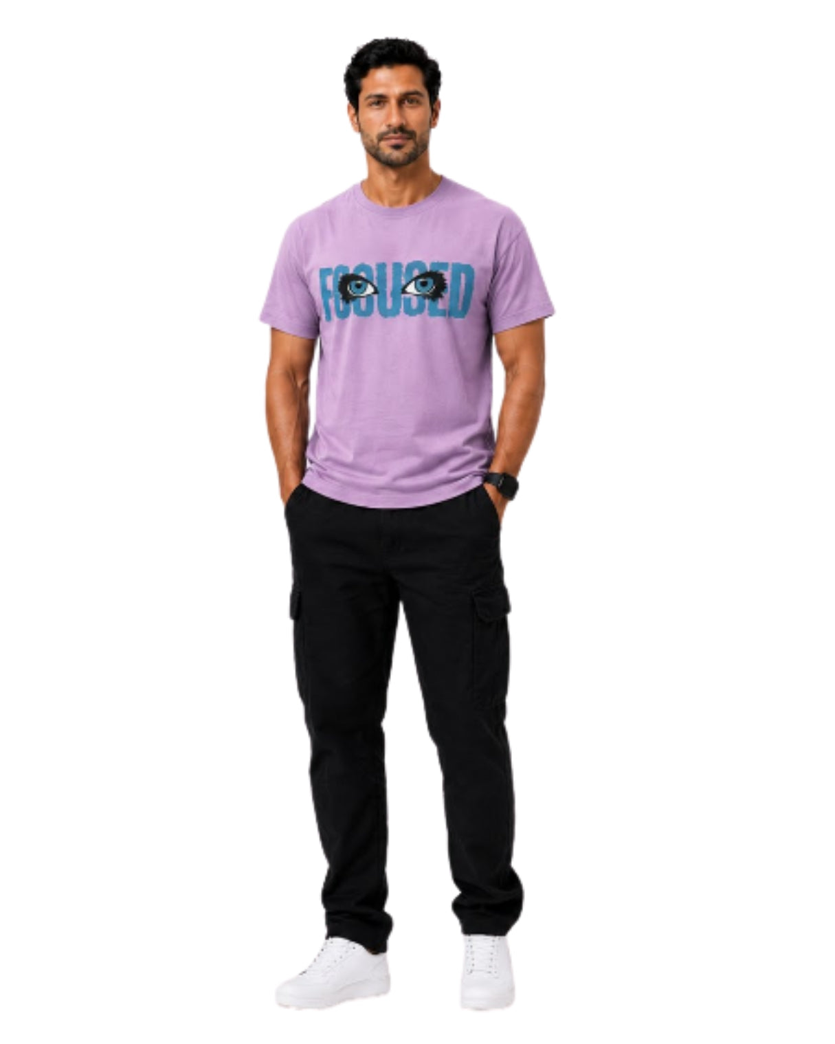 STRYYK Focused Ride Lavender Graphic T-Shirt