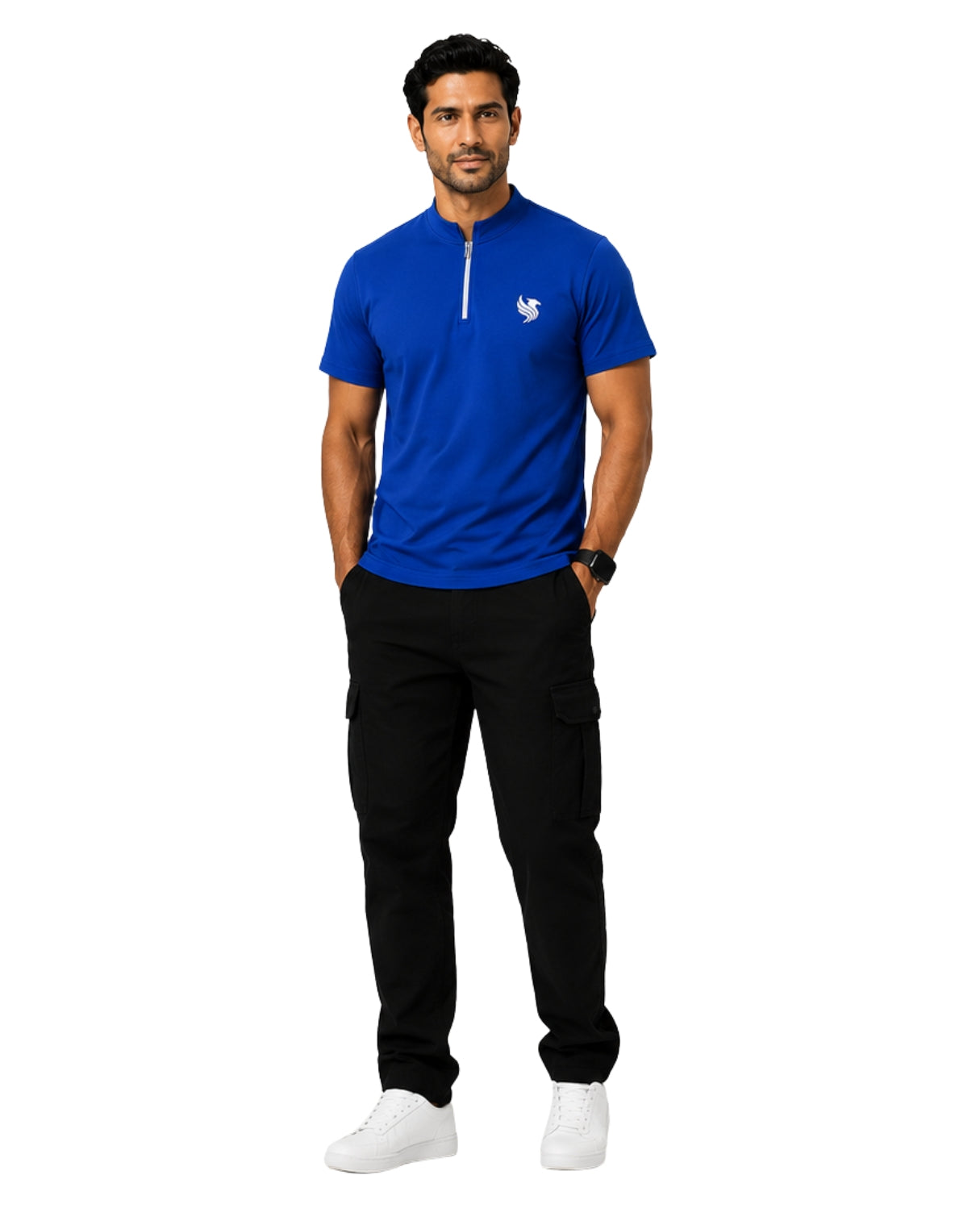 STRYYK Elevate High-Neck Tee – Royal Blue