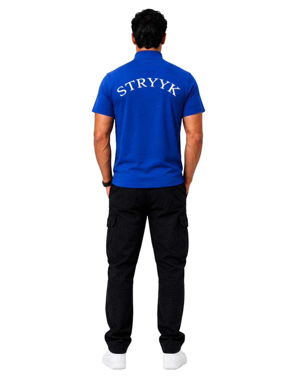 STRYYK Elevate High-Neck Tee – Royal Blue