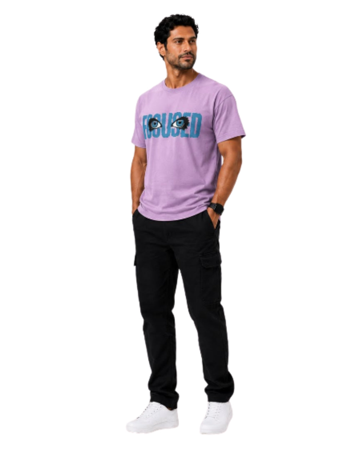 STRYYK Focused Ride Lavender Graphic T-Shirt