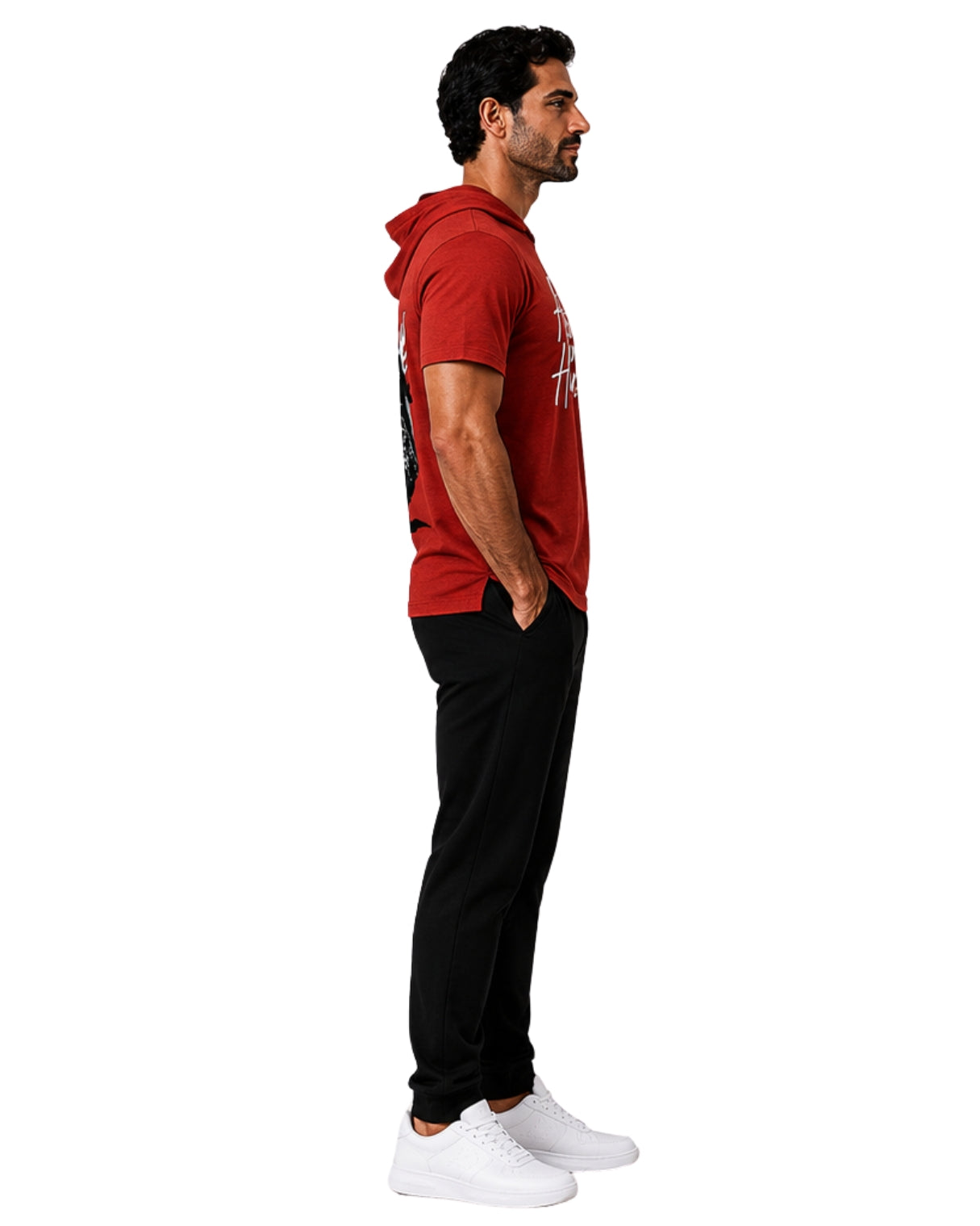 STRYYK Hustling Hooded Tee – Rust Red