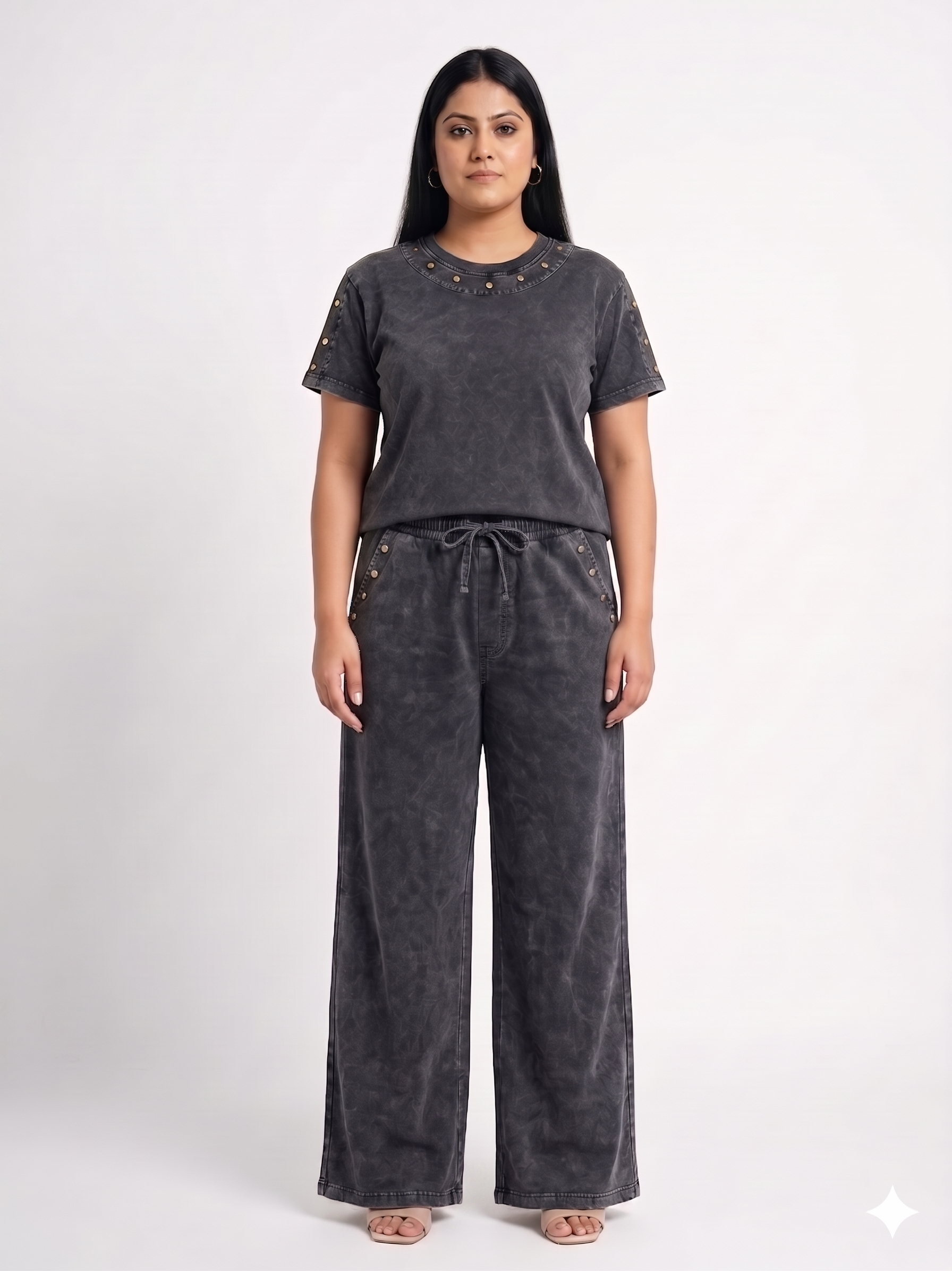 STRYYK Eclipse Acid Wash Coord Set – Washed Black