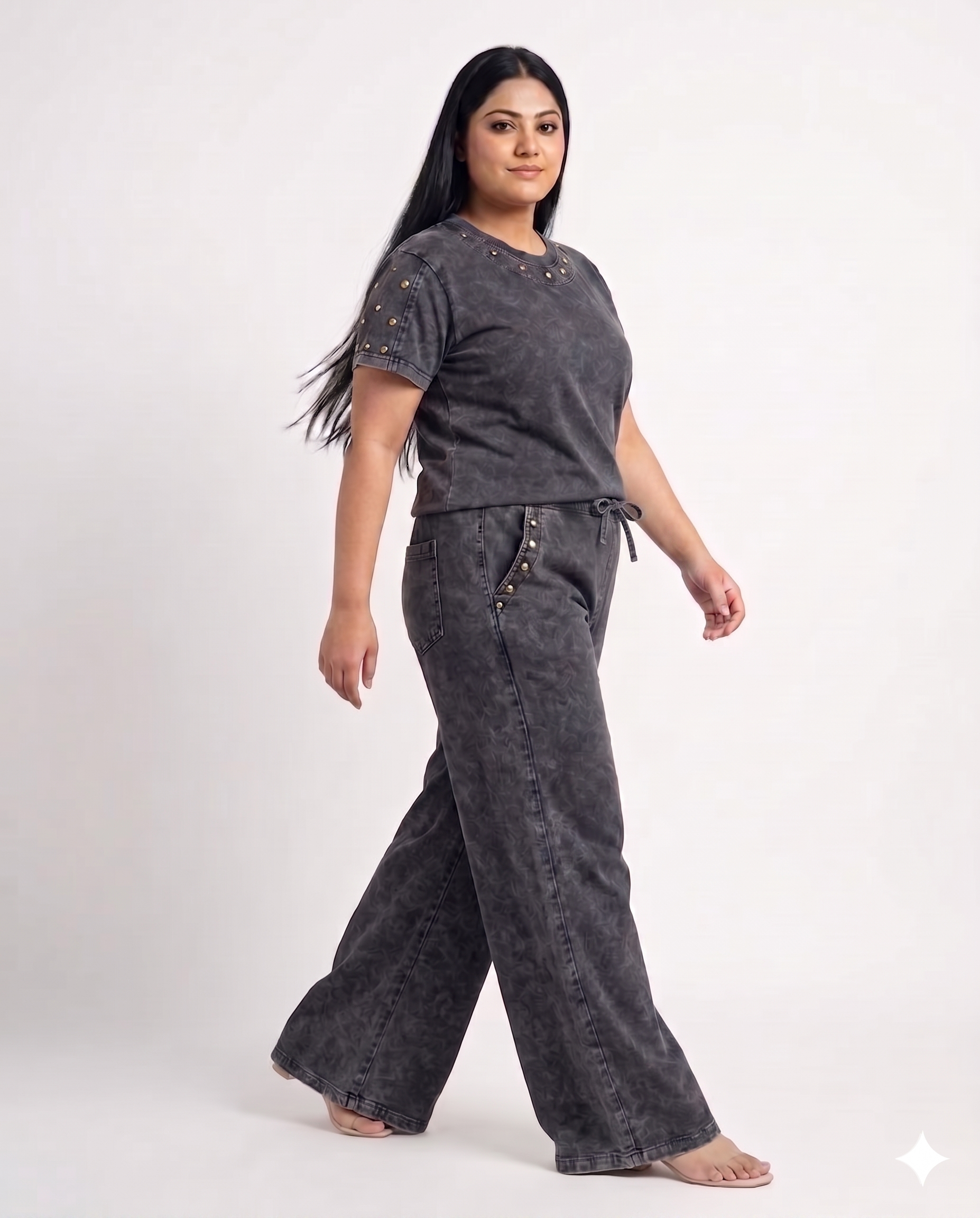 STRYYK Eclipse Acid Wash Coord Set – Washed Black