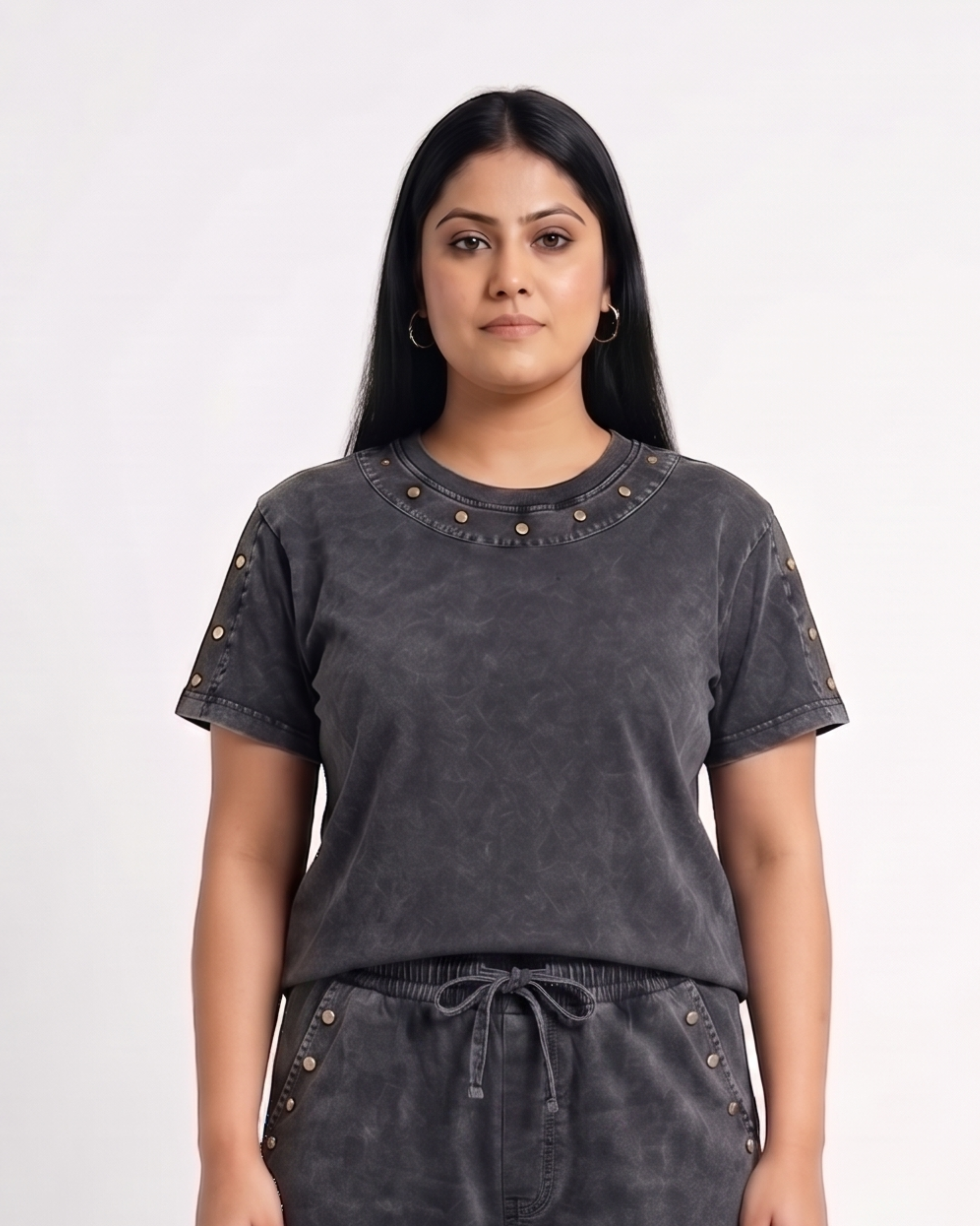 STRYYK Eclipse Acid Wash Coord Set – Washed Black
