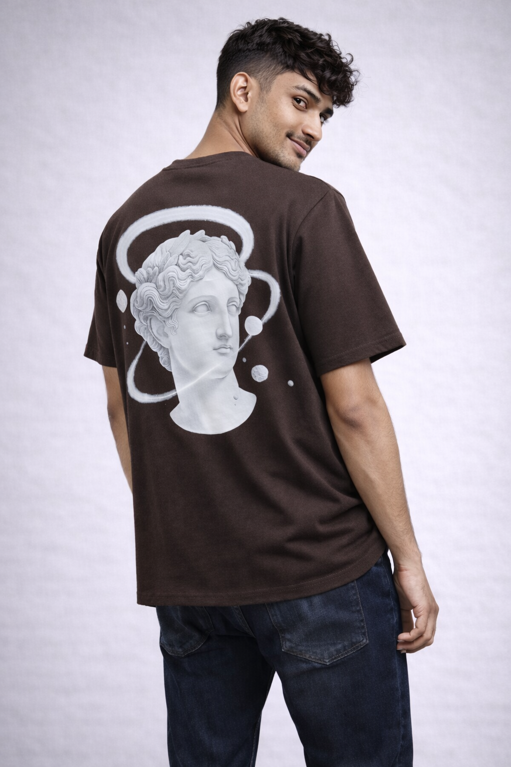 STRYYK Orbit Brown Graphic T-Shirt