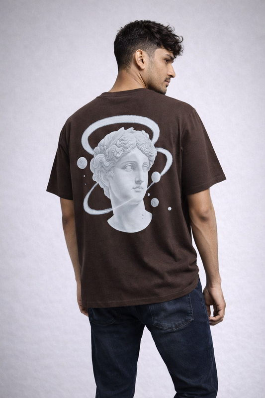 STRYYK Orbit Brown Graphic T-Shirt